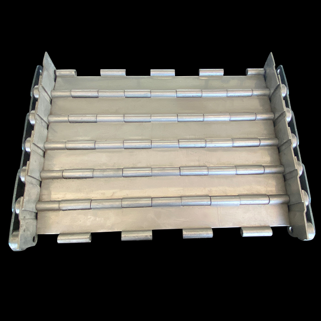 stainless steel chip removal plate link conveyor belt