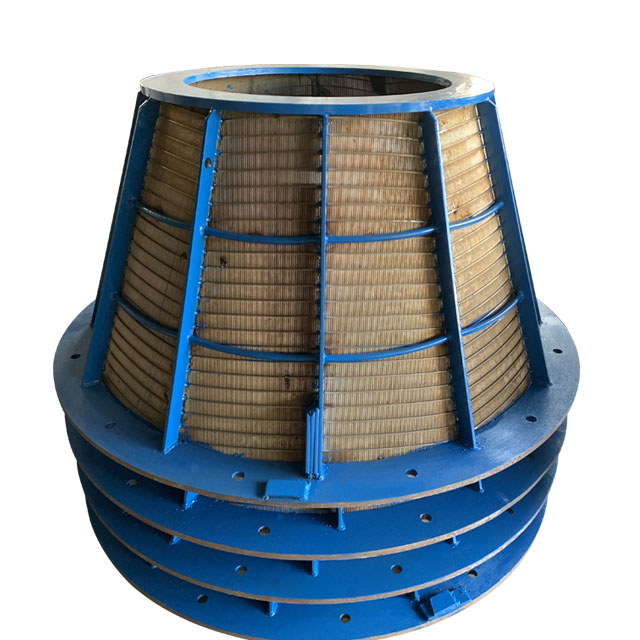 304 stainless steel centrifuge wedge wire basket for industry centrifuge basket vibrating screen mine selection